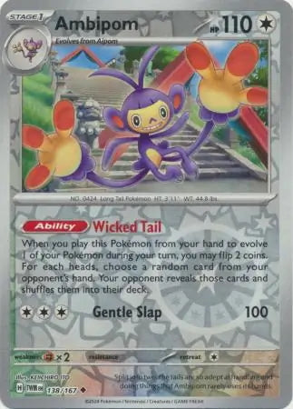Twilight Masquerade Ambipom #138/167 reverse holo